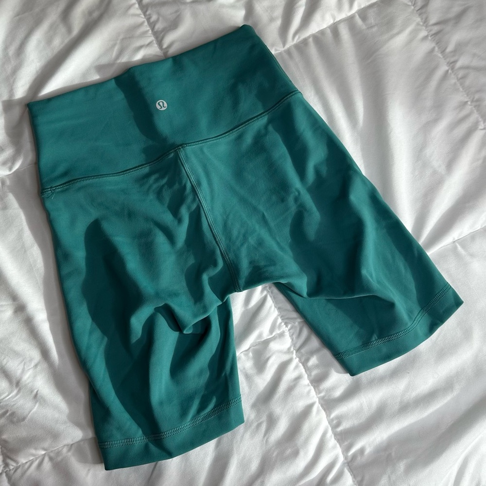 Teal Lululemon shorts